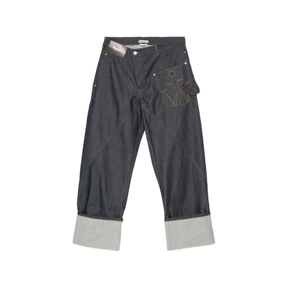 Jw Anderson Blue Denim - Wide-Leg Jeans Men